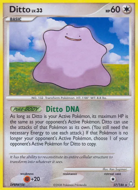 Métamorph, carte Pokémon LA 27 — extension Éveil des Légendes