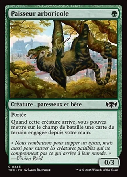 Paisseur arboricole, carte Magic TDC 245 — extension Tarkir: Dragonstorm Commander