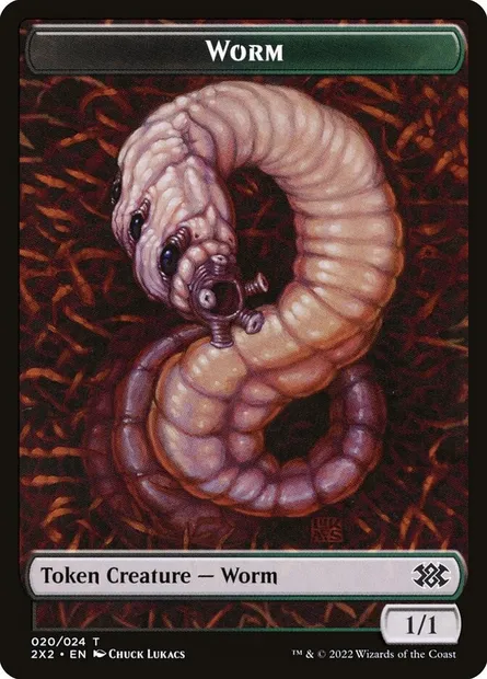 Worm, Magic card T2X2 20 — Double Masters 2022 Tokens set