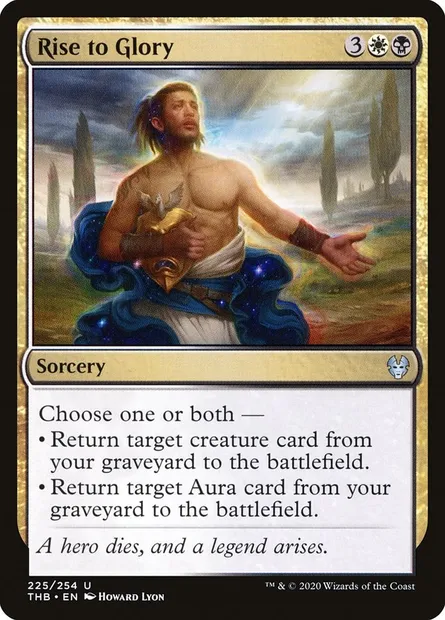Rise to Glory, Magic card THB 225 — Theros Beyond Death set