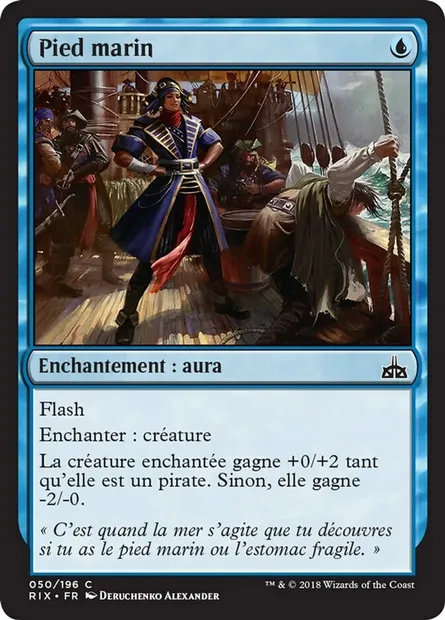 Pied marin, carte Magic RIX 50 — extension Les combattants d'Ixalan