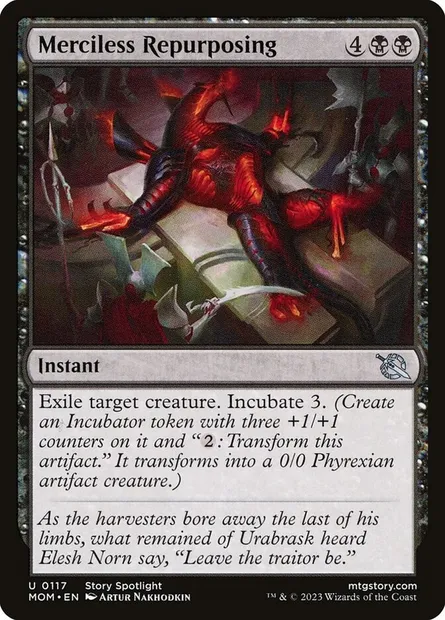 Merciless Repurposing, Magic card MOM 117 — March of the Machine set