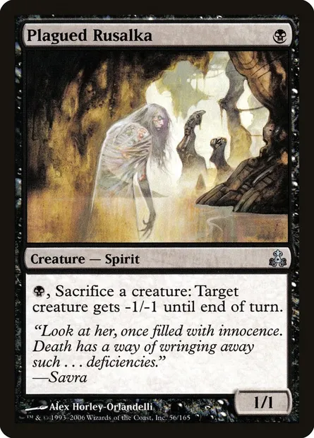 Plagued Rusalka, Magic card GPT 56 — Guildpact set