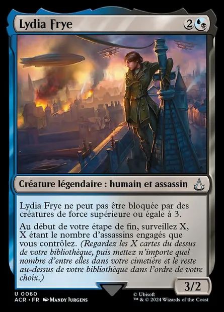 Lydia Frye, carte Magic ACR 60 — extension Assassin's Creed