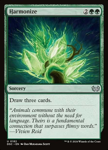 Harmonize, Magic card DSC 182 — Duskmourn: House of Horror Commander set