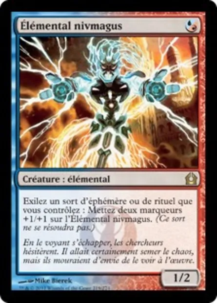Élémental nivmagus, carte Magic RTR 219 — extension Retour à Ravnica