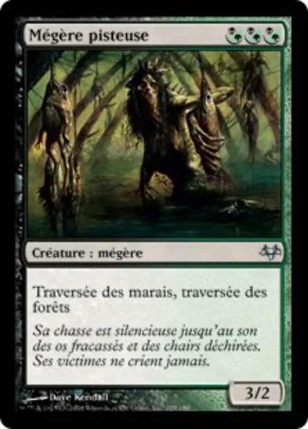 Mégère pisteuse, carte Magic EVE 129 — extension Coucheciel