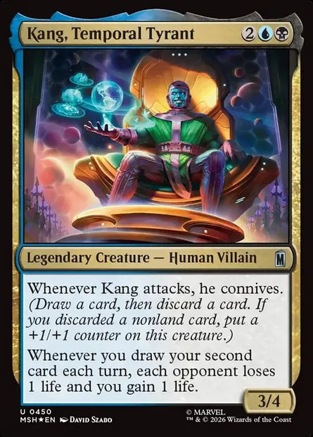 Kang, Temporal Tyrant, Magic card MSH 450 — Marvel Super Heroes set