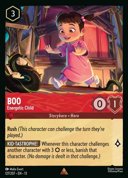 Boo - Energetic Child, Disney Lorcana card CH13-127 — Attack of the Vine! set