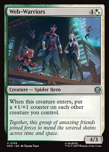 Web-Warriors, Magic card SPM 159 — Marvel's Spider-Man set