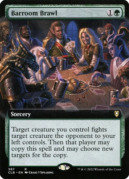 Barroom Brawl, Magic card CLB 587 — Commander Legends: Battle for Baldur's Gate set