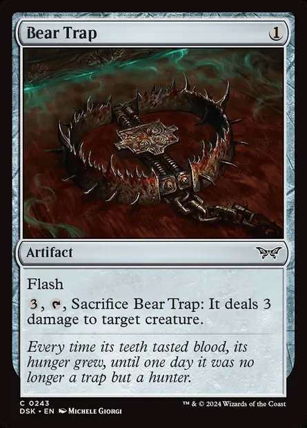 Bear Trap, Magic card DSK 243 — Duskmourn: House of Horror set