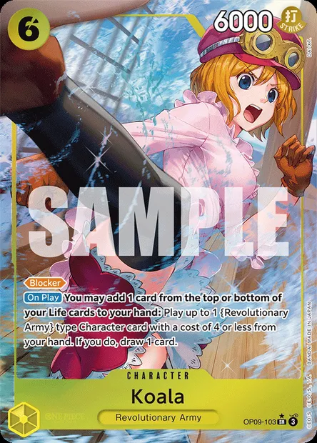 Koala, One Piece card OP09-103 — EMPERORS IN THE NEW WORLD set