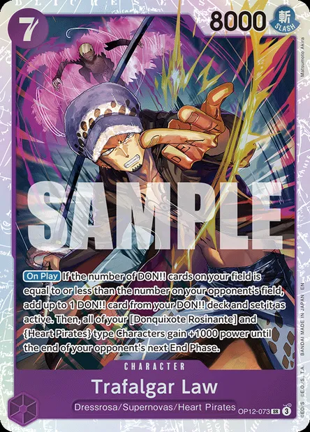 Trafalgar Law, One Piece card OP12-073 — LEGACY OF THE MASTER set