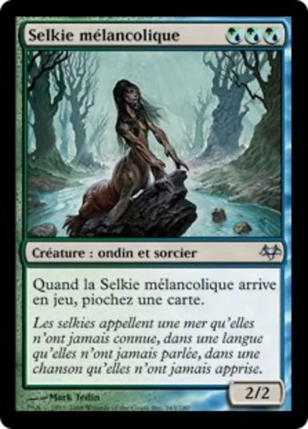 Selkie mélancolique, carte Magic EVE 165 — extension Coucheciel