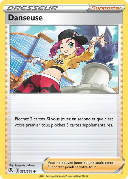 Danseuse, carte Pokémon FST 232 — extension Poing de Fusion