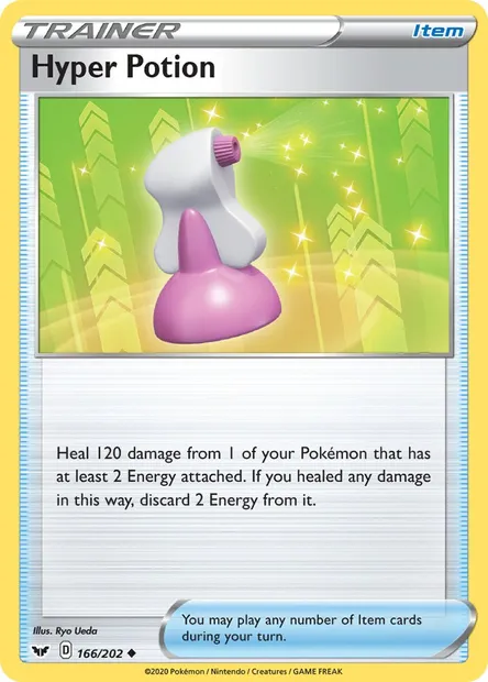 Hyper Potion, Pokémon card SSH 166 — Sword & Shield set