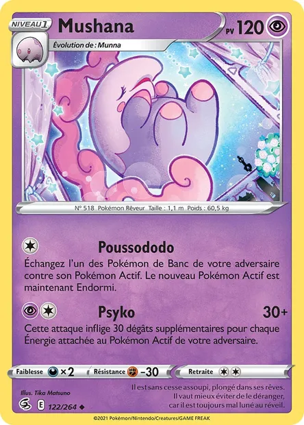 Mushana, carte Pokémon FST 122 — extension Poing de Fusion