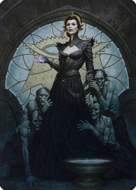 Liliana of the Veil // Liliana of the Veil, Magic card ADMU 24 — Dominaria United Art Series set