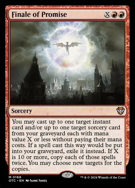 Finale of Promise, Magic card OTC 166 — Outlaws of Thunder Junction Commander set