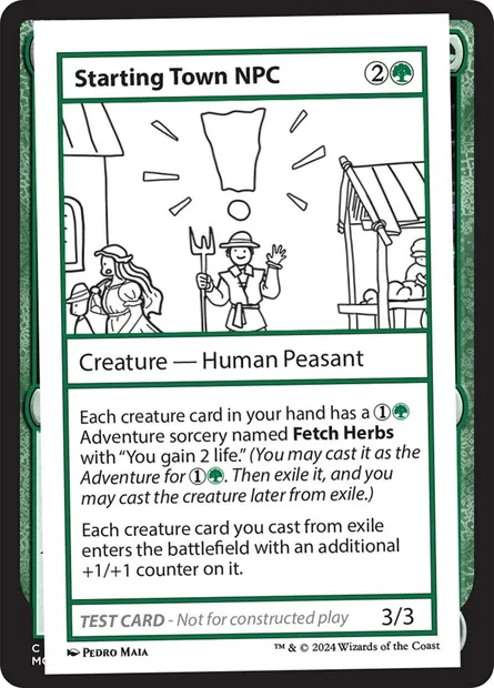 Starting Town NPC, carte Magic MB2 585 — extension Mystery Booster 2