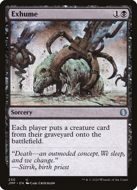 Exhume, Magic card JMP 230 — Jumpstart set