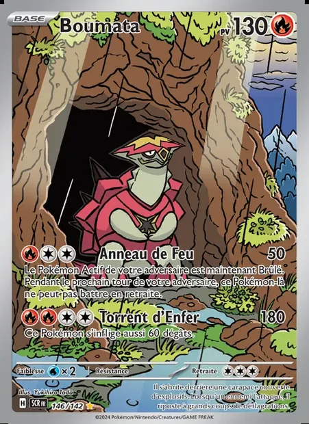 Boumata, carte Pokémon SCR 146 — extension Couronne Stellaire