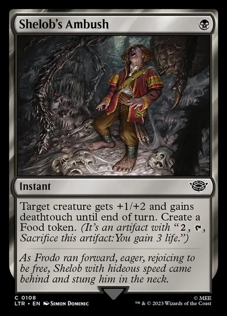 Shelob's Ambush, Magic card LTR 108 — The Lord of the Rings: Tales of Middle-earth set