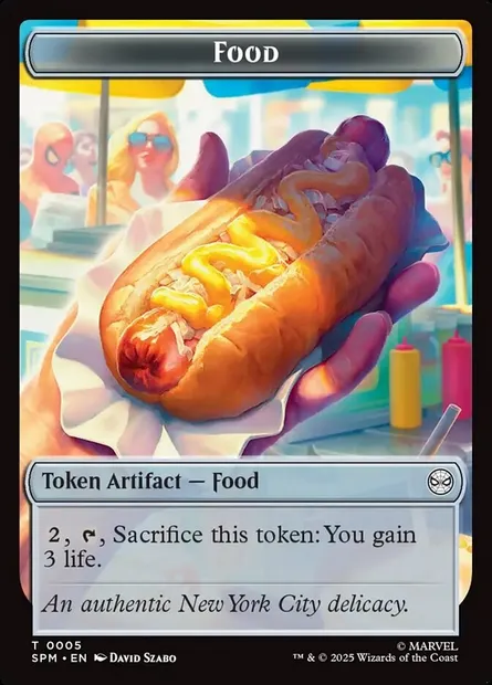 Food, carte Magic TSPM 5 — extension Marvel's Spider-Man Tokens