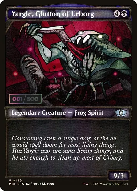Yargle, Glutton of Urborg, Magic card MUL 149z — Multiverse Legends set