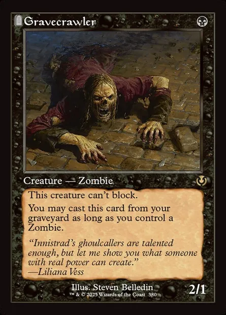 Gravecrawler, Magic card INR 380 — Innistrad Remastered set