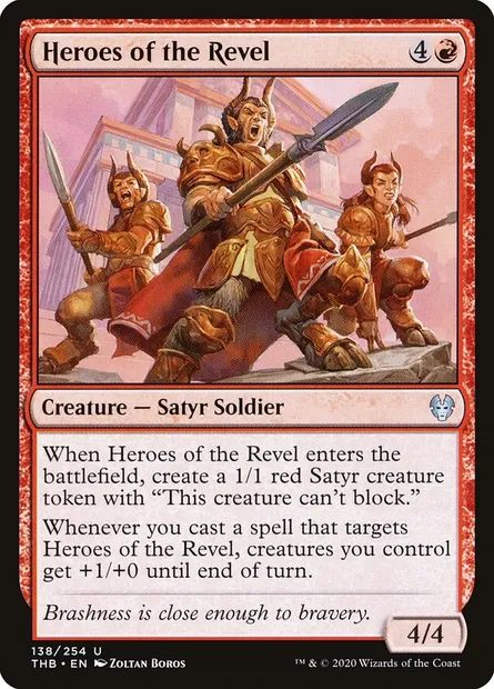 Heroes of the Revel, Magic card THB 138 — Theros Beyond Death set