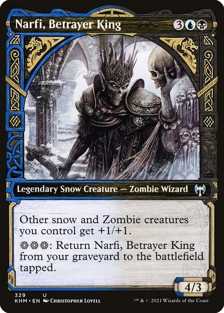 Narfi, Betrayer King, Magic card KHM 329 — Kaldheim set