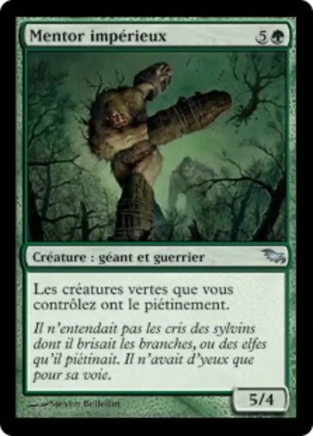 Mentor impérieux, carte Magic SHM 128 — extension Sombrelande