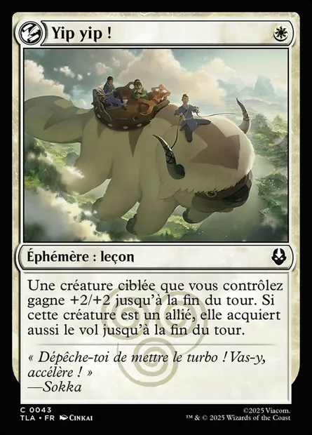 Yip yip !, carte Magic TLA 43 — extension Avatar: The Last Airbender
