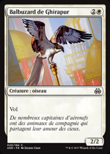 Balbuzard de Ghirapur, carte Magic AER 20 — extension La révolte éthérique