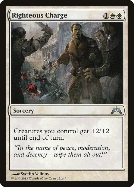 Righteous Charge, Magic card GTC 23 — Gatecrash set