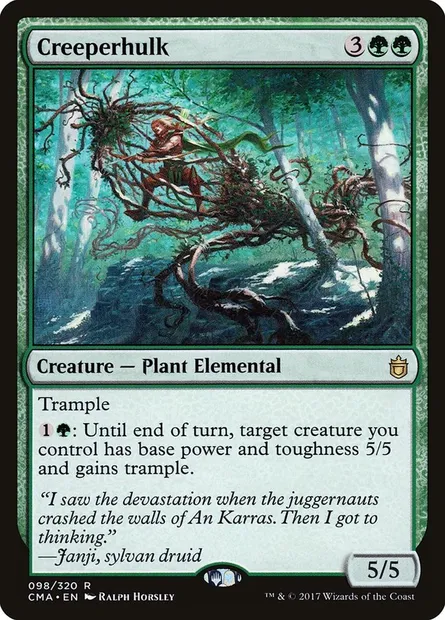 Creeperhulk, Magic card CMA 98 — Commander Anthology set