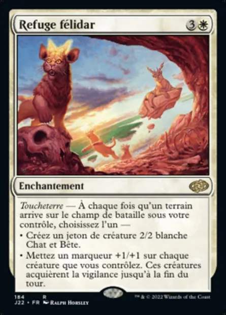 Refuge félidar, carte Magic J22 184 — extension Jumpstart 2022