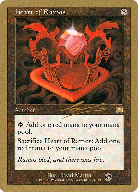 Coeur de Ramos, carte Magic WC00 nl296sb — extension World Championship Decks 2000