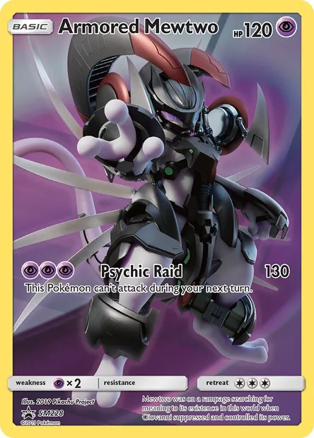 Armored Mewtwo, Pokémon card SM 228 — SM Black Star Promos set