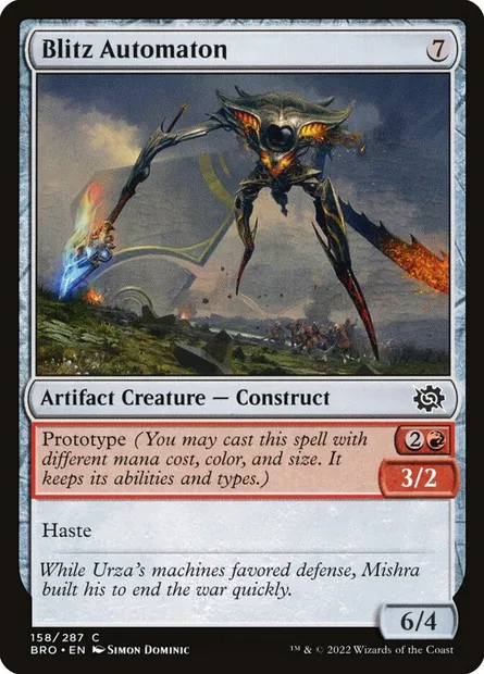 Blitz Automaton, Magic card BRO 158 — The Brothers' War set