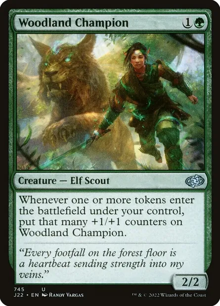 Woodland Champion, Magic card J22 745 — Jumpstart 2022 set