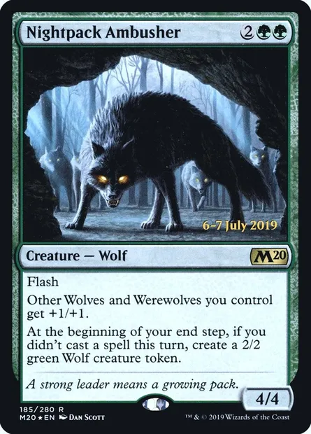 Nightpack Ambusher, Magic card PM20 185s — Core Set 2020 Promos set