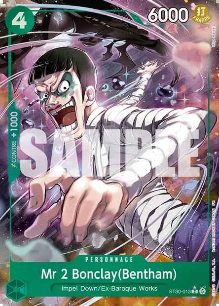 Mr 2 Bonclay(Bentham), carte One Piece ST30-013 — extension LUFFY ET ACE