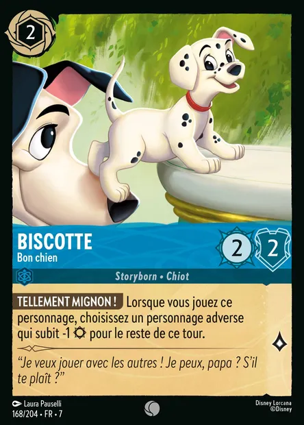 Biscotte - Bon chien, carte Disney Lorcana CH7-168 — extension L'île d'Archazia