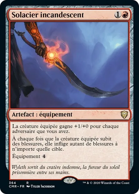 Solacier incandescent, carte Magic CMR 364 — extension Commander Legends