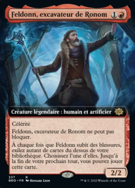 Feldonn, excavateur de Ronom, carte Magic BRO 337 — extension La Guerre Fratricide