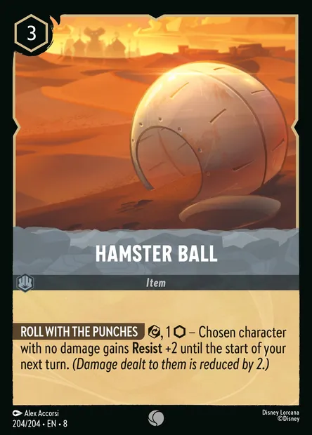 Hamster Ball, Disney Lorcana card CH8-204 — The Reign of Jafar set