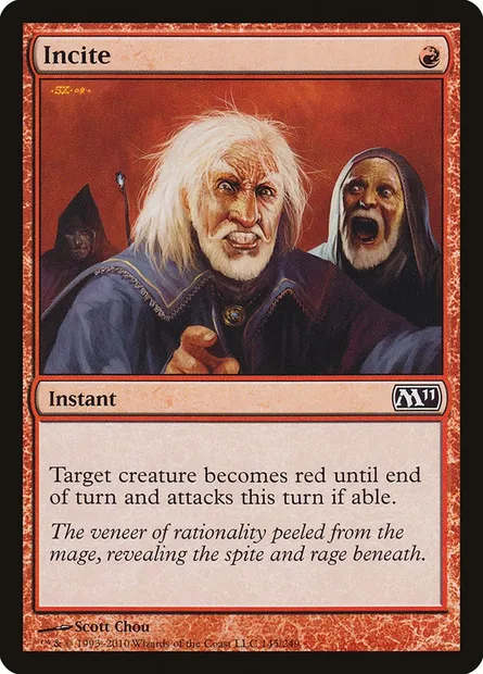 Incite, Magic card M11 145 — Magic 2011 set